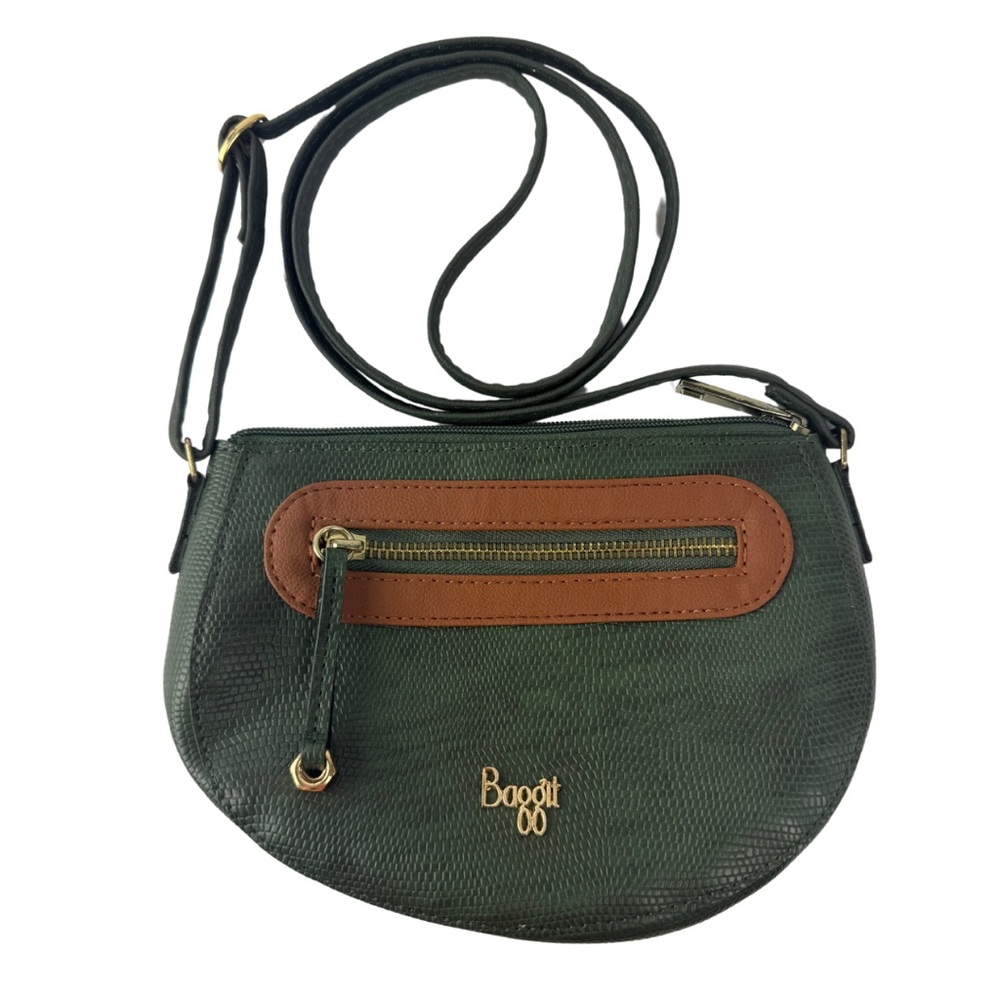 Baggit Forest Green and Brown Crossbody Purse‎ Bag
